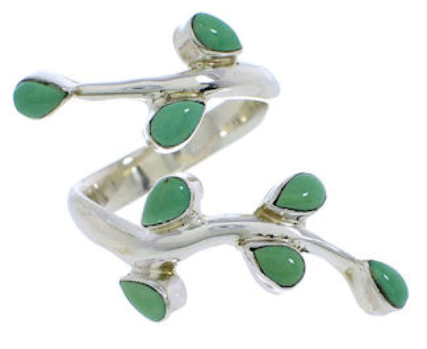 Turquoise Sterling Silver Jewelry Southwest Ring Size 5-3/4 EX22829